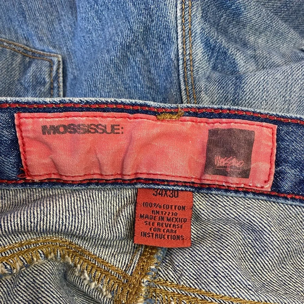 Mossimo Mossissue Men's Six Pocket Blue Jeans Size 34/30 Gently Used - Picture 6 of 8